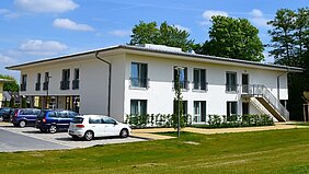 Zu sehen ist das Gebäudes des Hospiz am Stadtwald in Uelzen.