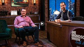 Das Bild zeigt Rainer Knobloch, der in der "Mondschein Show" bei Sven Fockner zu Gast ist