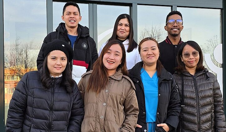 Die ersten 8 angehenden Pflegekräfte von den Philippinischen sind in Friedensau angekommen. 