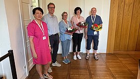 Auf dem Bild zu sehen sind von links nach rechts: Nelli Kirchner, Volkmar Proschwitz, Kerstin Knorr, Stefanie Hein und Ralf Näther